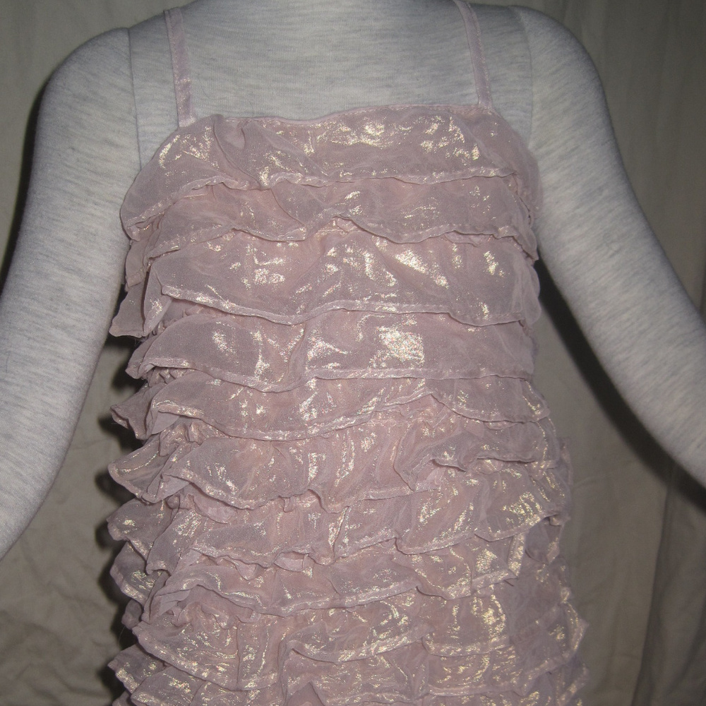 Baby Gap Garden Party Metallic Ruffle Chiffon NWT - Picture 2 of 4